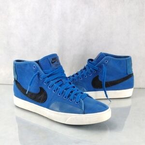 Nike Blue Mid-Top Sneakers